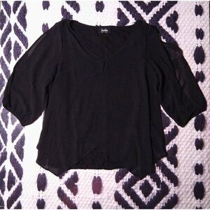 By & By Black Blouse